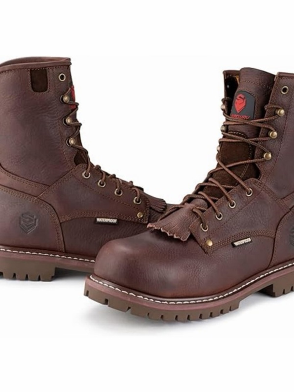 New Sureway Men's 8-inch Steel Toe Waterproof Logger Boots 1020‎